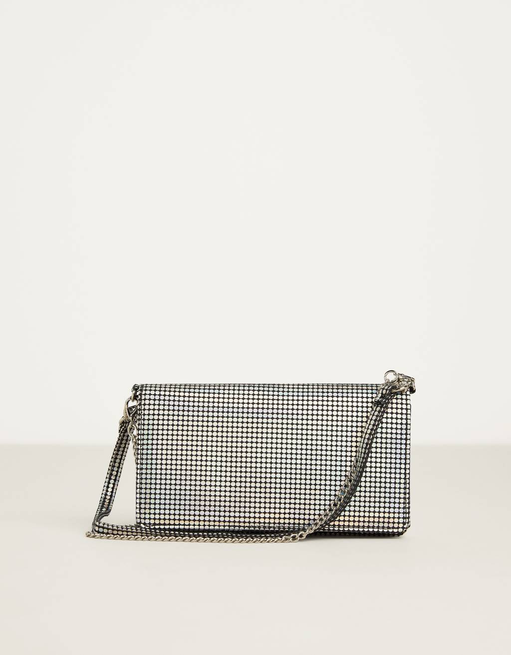 Bershka, svjetlucava srebrna torba, 69,90 kn