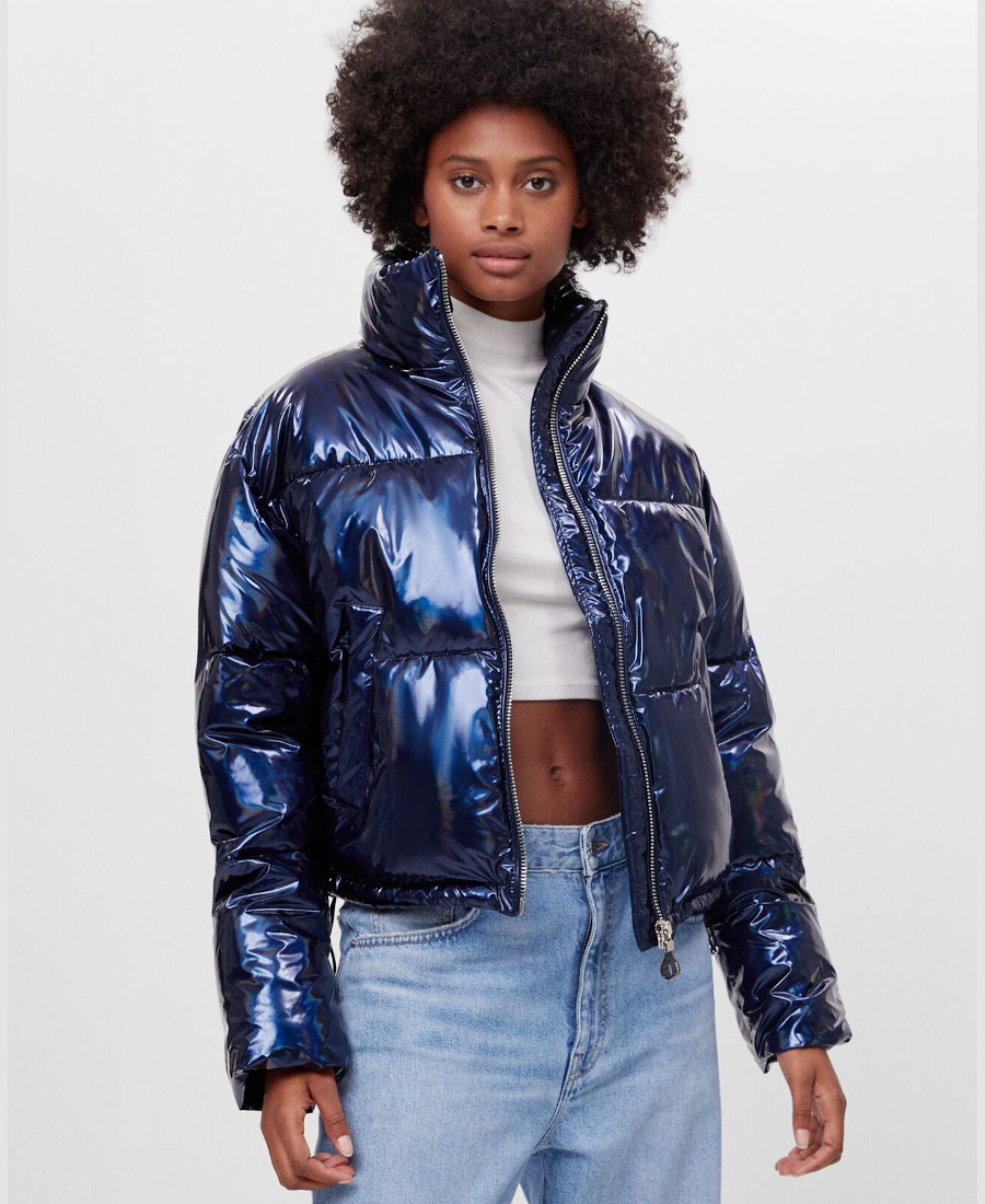 Bershka_Holografska prošivena jakna s ispunom1_prije 299,90 kn, sada 199,90 kn