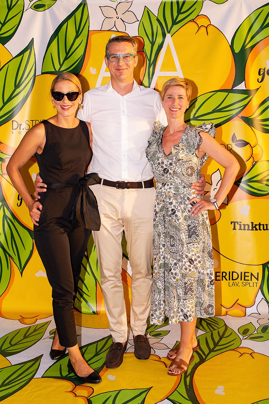 Andrijana Mladina, Arnoud Zaalberg, direktor resorta Le Meridien Lav sa suprugom