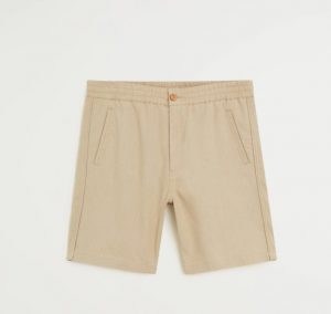 Mangooutlet, lanene bermude s elastičnim pojasom, 169,90 kn