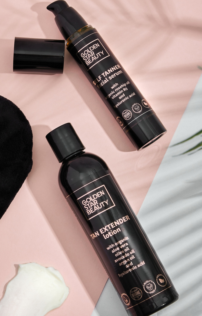 Golden Star Beauty serum i losion za samotamnjenje