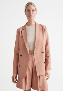 storiesboxysilkblendblazer