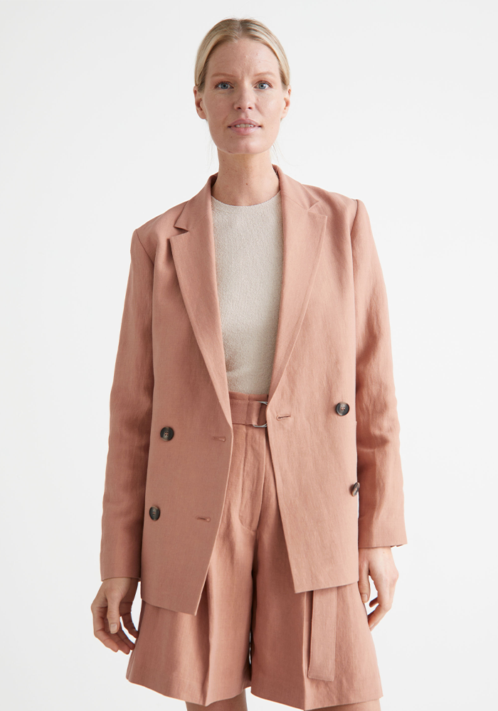 storiesboxysilkblendblazer
