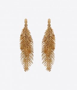 Triple-Palm-Leaf-Earrings-In-Metal-S1510-Saint-Laurent-768x897