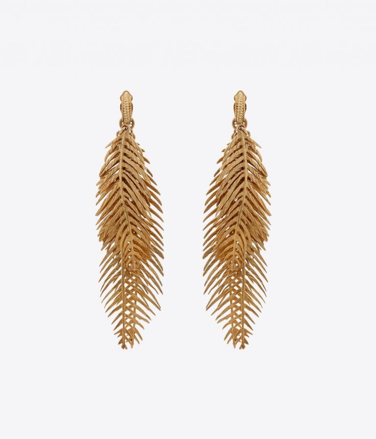 Triple-Palm-Leaf-Earrings-In-Metal-S1510-Saint-Laurent-768x897
