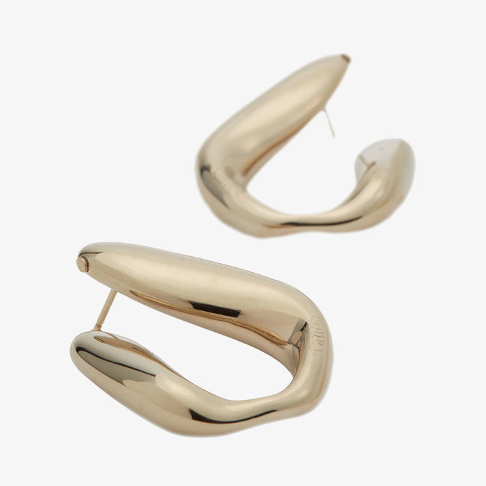 browns-chloe-kiss-gold-plated-hoops