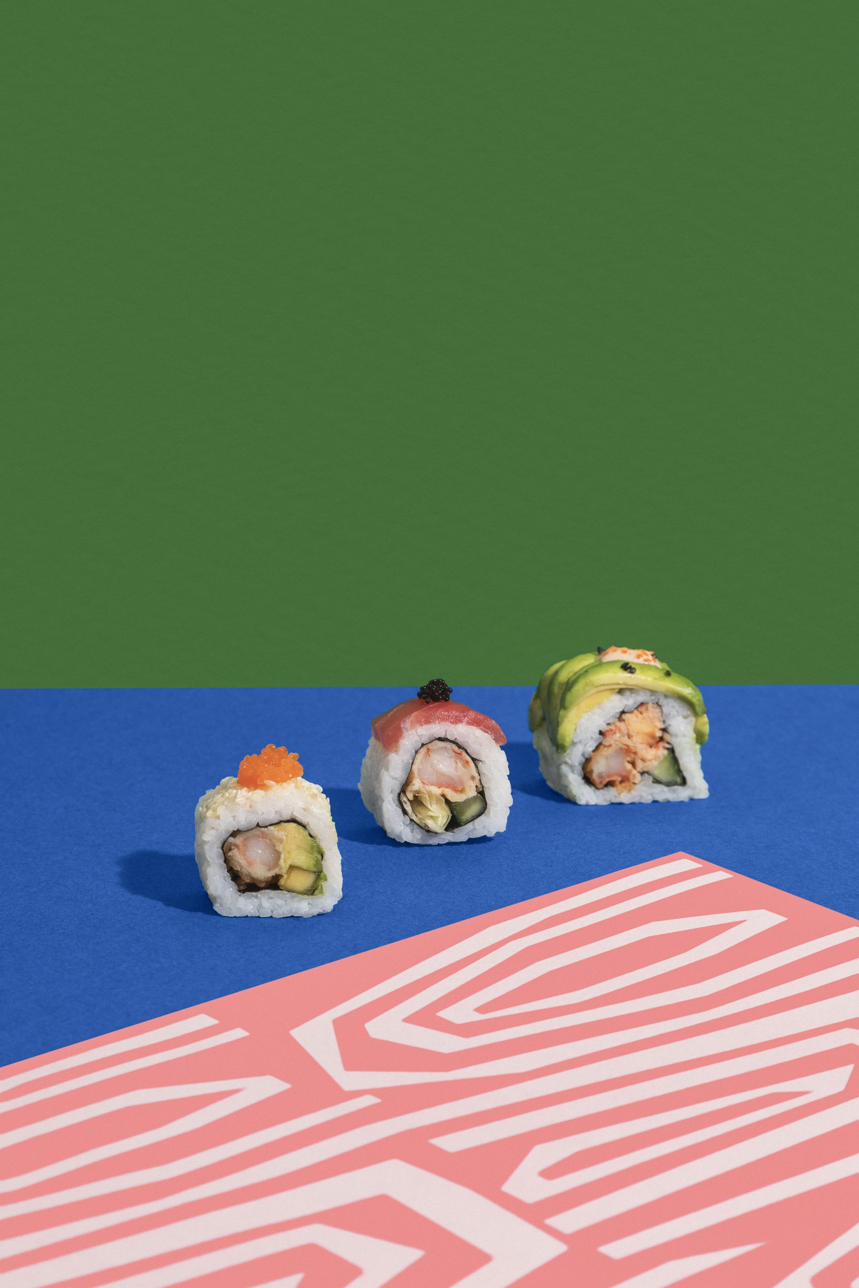 Ebi ten original i Maguro tuna ebi ten i California ebi ten