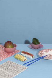 Spicy tuna tartar u sojinom papiru i Crispy double tuna uramaki