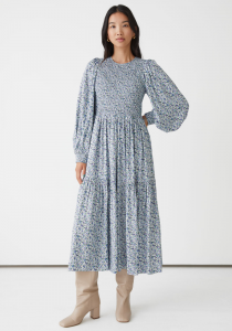 voluminoustieredmididress