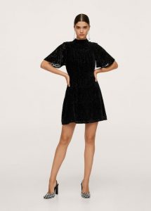 Mango-Textured-Short-Dress