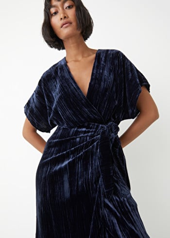 Other-Stories-Velvet-Wrap-Midi-Dress