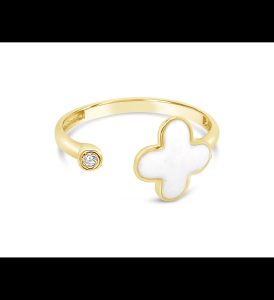 Milky Clover zlatni prsten, Zlatarna Dodić - 150,00 eura (1.130,18 kn)