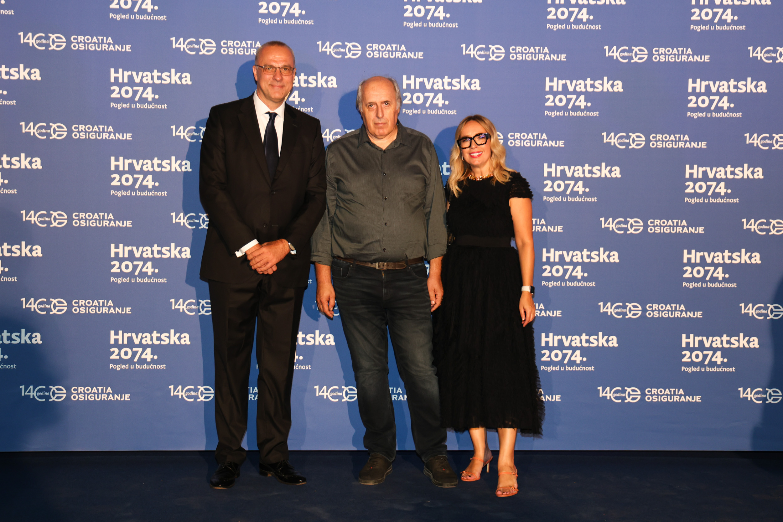 Davor Tomašković, astronom Korado Korlević i Maja Weber