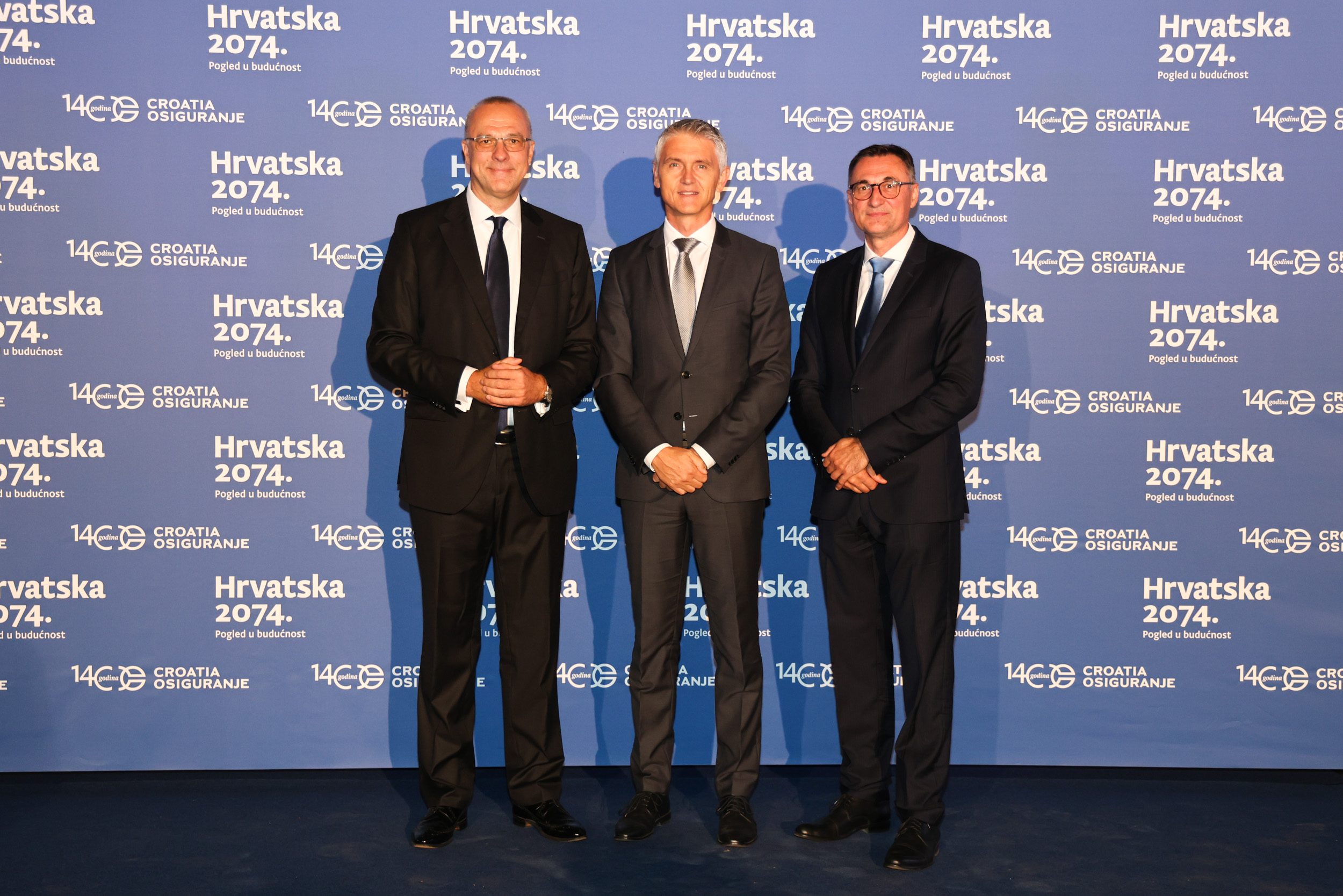 Davor Tomašković (Croatia osiguranje), Gordan Kolak (Končar) i Robert Vučković (Croatia osiguranje)